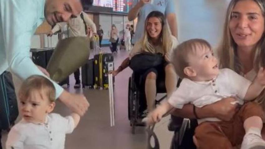 Survivor'a veda etmişti! Merve Aydın'ın oğlu ve eşi ile buluşma anı...