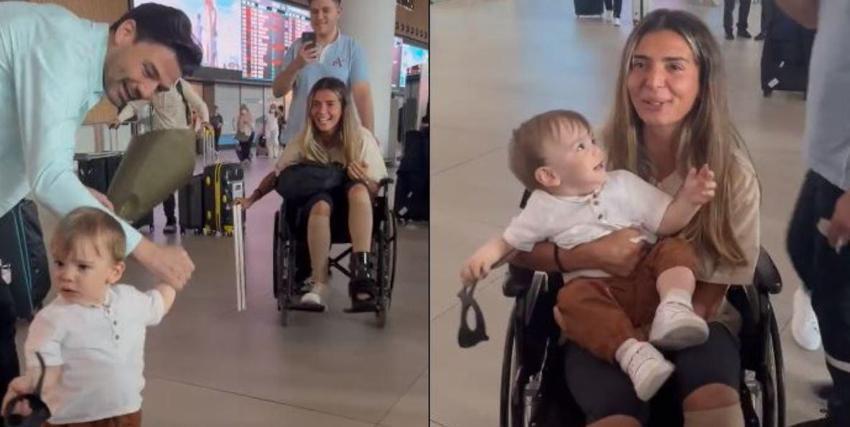 Survivor'a veda etmişti! Merve Aydın'ın oğlu ve eşi ile buluşma anı...