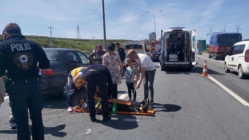 TEM’de zincirleme kaza: 10 yaralı