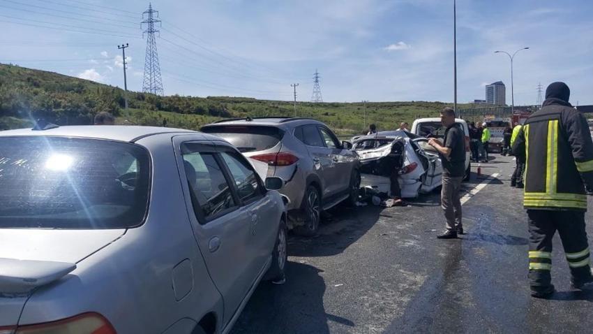 TEM’de zincirleme kaza: 10 yaralı