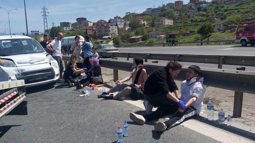 TEM’de zincirleme kaza: 10 yaralı