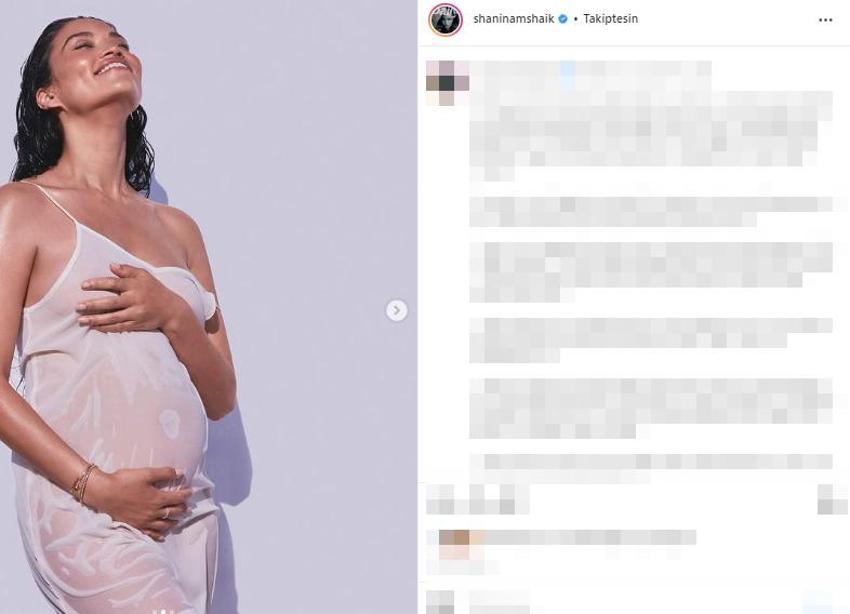 Shanina Shaik anne olduğunu karnı burnunda pozlarla duyurdu!