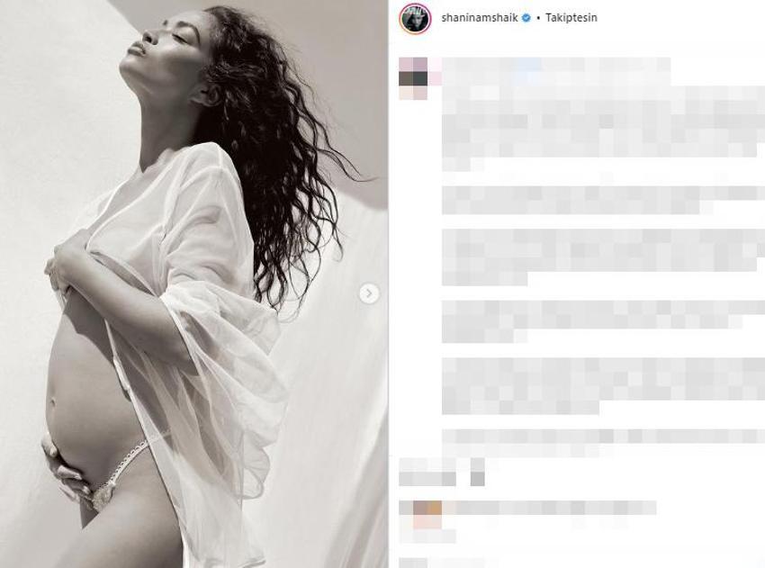 Shanina Shaik anne olduğunu karnı burnunda pozlarla duyurdu!