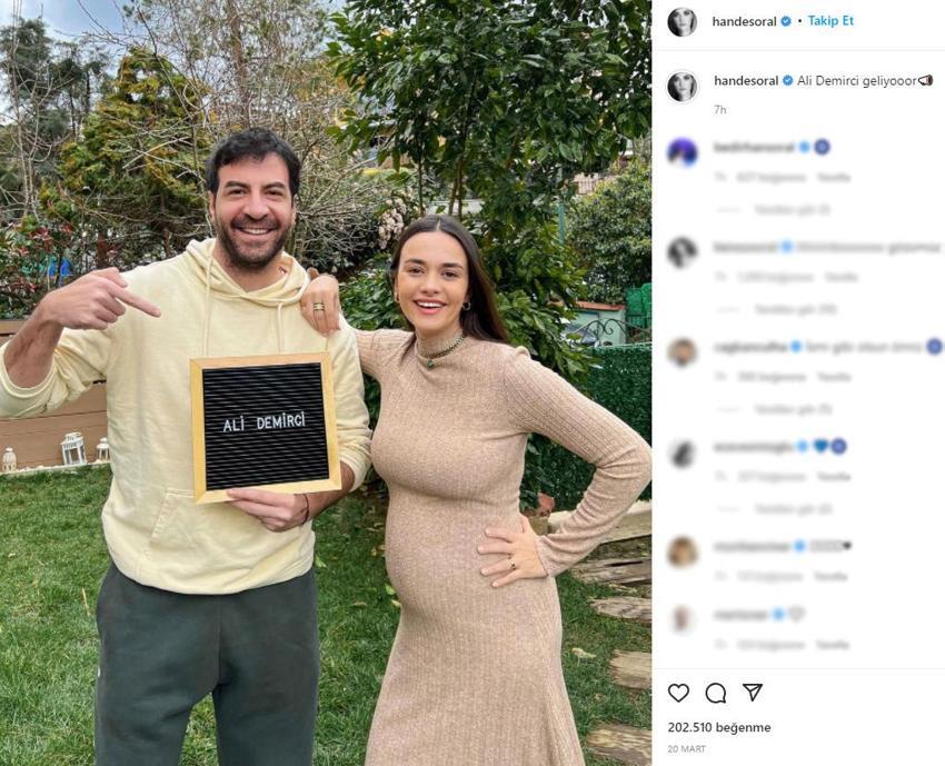 Hande Soral'dan yeni hamilelik pozu! 'Az kaldı'