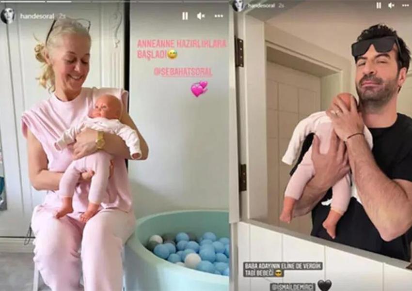 Hande Soral'dan yeni hamilelik pozu! 'Az kaldı'