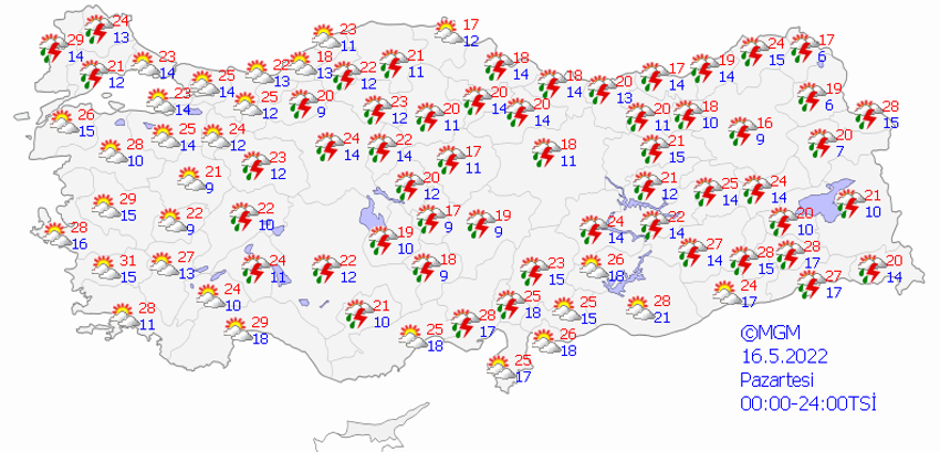 Meteoroloji'den çok sayıda kente son dakika uyarısı! Saat verildi, kuvvetli geliyor! Dolu yağışı, sağanak, yıldırım, sel...