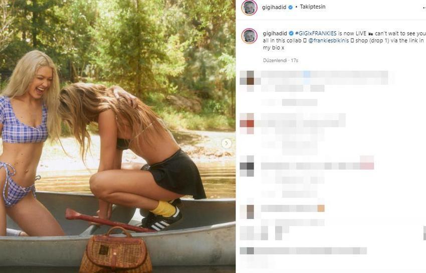 Gigi Hadid objektif karşısına geçti! Bikinili pozlarını paylaştı...