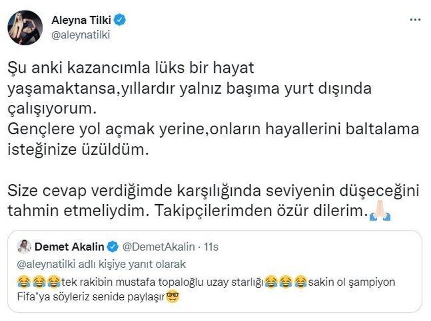 Aleyna Tilki, Demet Akalın'a cevap verince ortalık karıştı! Tartışmaya sürpriz isim de dahil oldu...