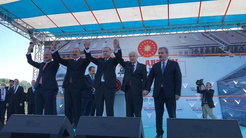 Rize-Artvin Havalimanı açıldı! Cumhurbaşkanı Erdoğan: Havayolu ulaşımında alınan mesafenin sembolüdür