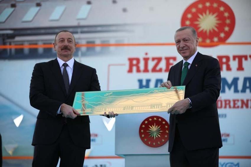 Rize-Artvin Havalimanı açıldı! Cumhurbaşkanı Erdoğan: Havayolu ulaşımında alınan mesafenin sembolüdür