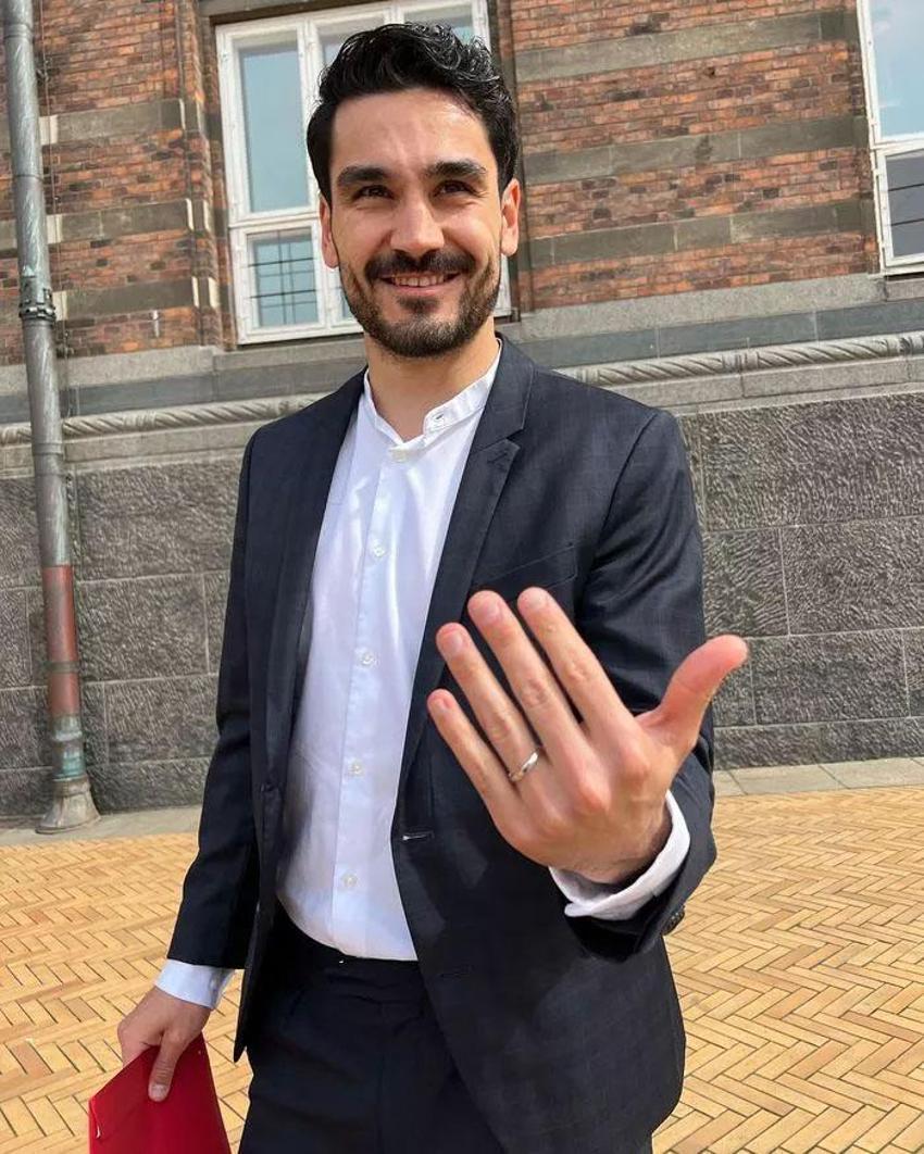 Manchester City'nin yıldızı İlkay Gündoğan, Sara Arfaoui ile dünyaevine girdi! Ünlü çiftin evliliğinde Galatasaray detayı!