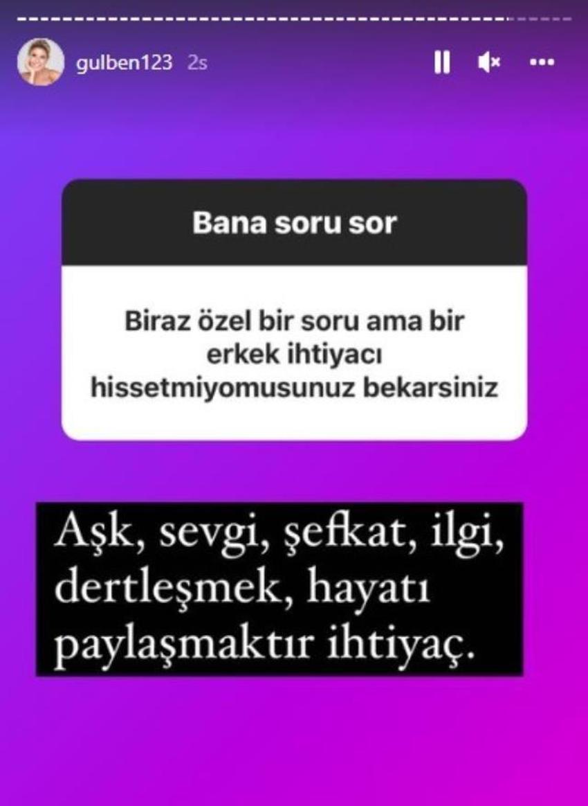 Gülben Ergen'den "Bekarsınız, erkek ihtiyacınız olmuyor mu?" sorusuna yanıt!