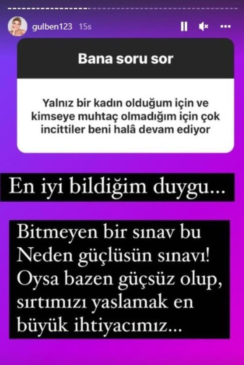 Gülben Ergen'den "Bekarsınız, erkek ihtiyacınız olmuyor mu?" sorusuna yanıt!
