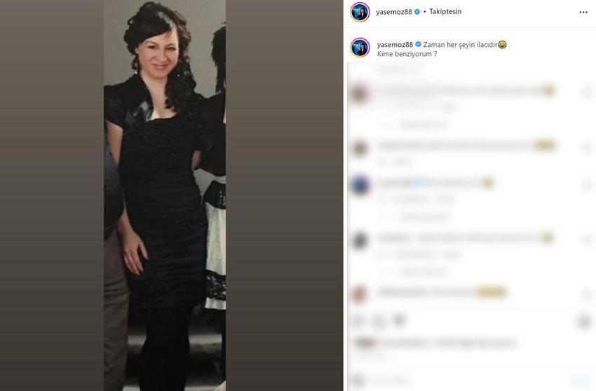 Yasemin Sakallıoğlu yıllar önce çekilen fotoğrafını paylaştı! Bakın kime benzettiler...