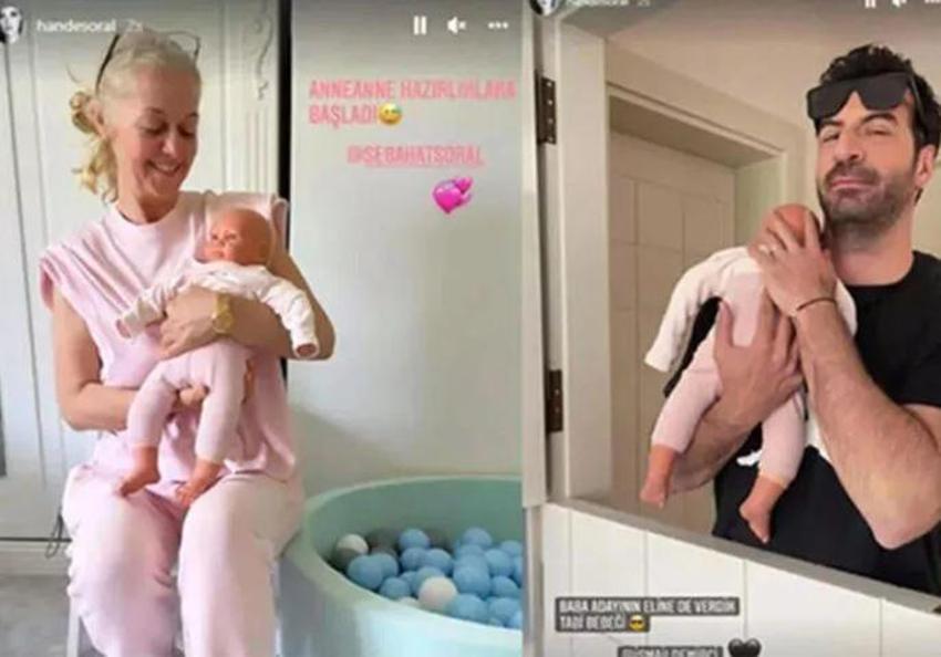 Hande Soral'dan yeni paylaşım! 'Ali doğana kadar bu seri'