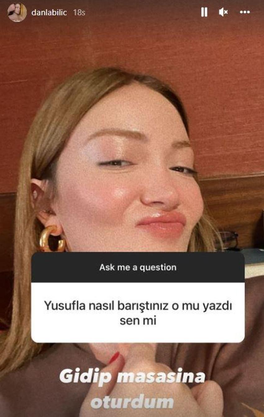 Danla Bilic, Yusuf Engin'le nasıl barıştı? Sosyal medyadan cevap verdi