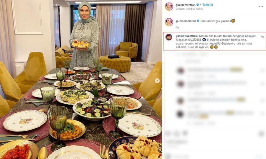 MasterChef Güzide'nin paylaşımına Yasin Obuz'dan dikkat çeken yorum: 'Masan bile zenginlik kokuyor'