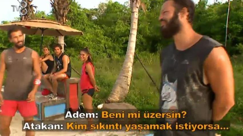 Survivor Adem ve Atakan arasında gerginlik! 'Kim sıkıntı yaşamak istiyorsa onu üzerim'