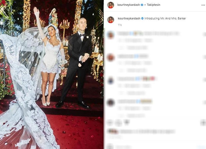 Kourtney Kardashian ve Travis Barker'dan İtalya'da görkemli düğün!