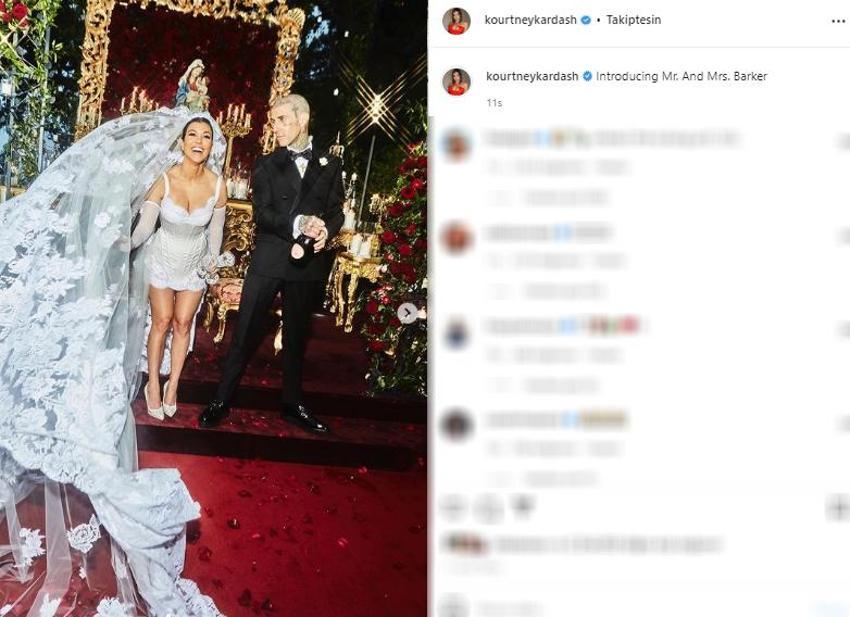 Kourtney Kardashian ve Travis Barker'dan İtalya'da görkemli düğün!