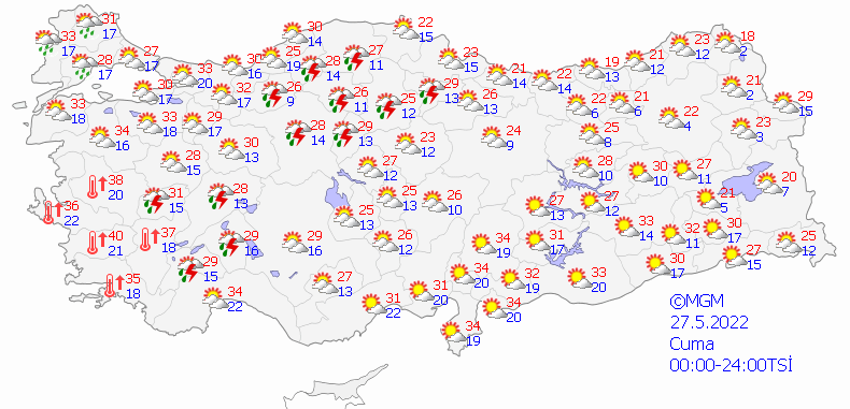 Resmen yanacağız, sıcaklıklar 40 dereceye kadar çıkıyor! Özellikle o iller haritada işaretlendi, Meteoroloji son dakika açıkladı! Gün verildi...