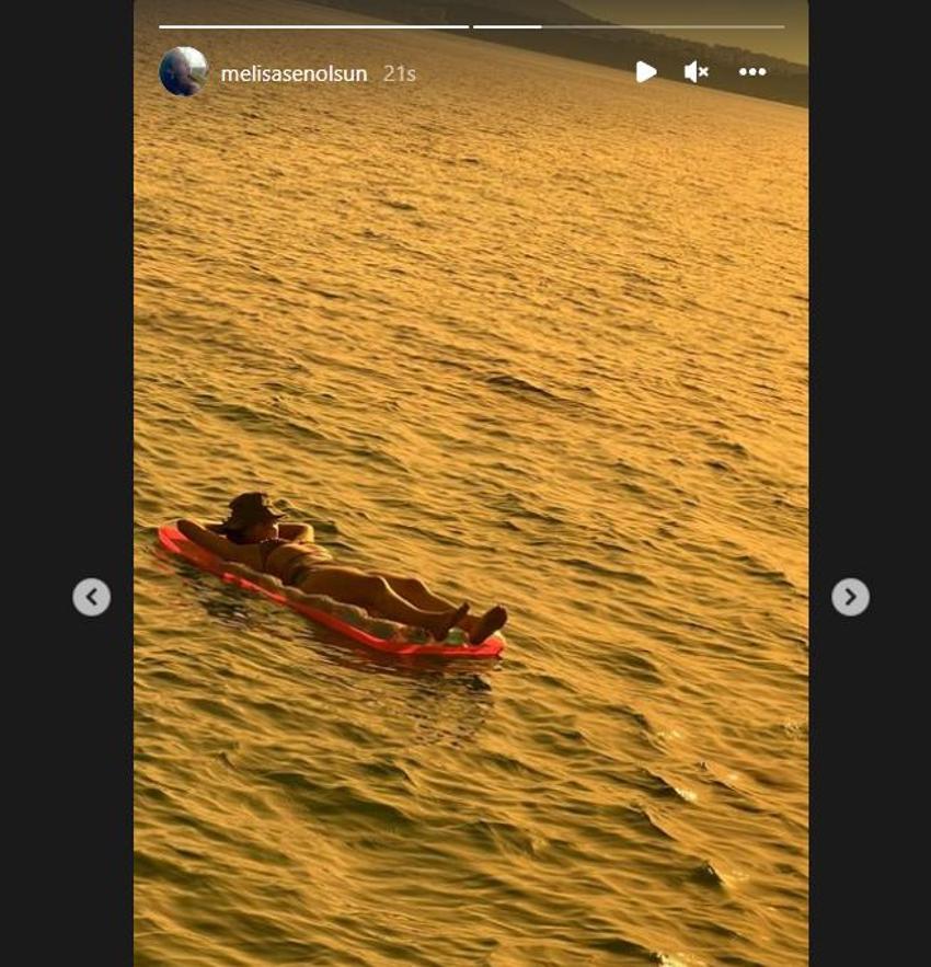 Melisa Şenolsun sezonu açtı, bikinili pozlarını paylaştı!