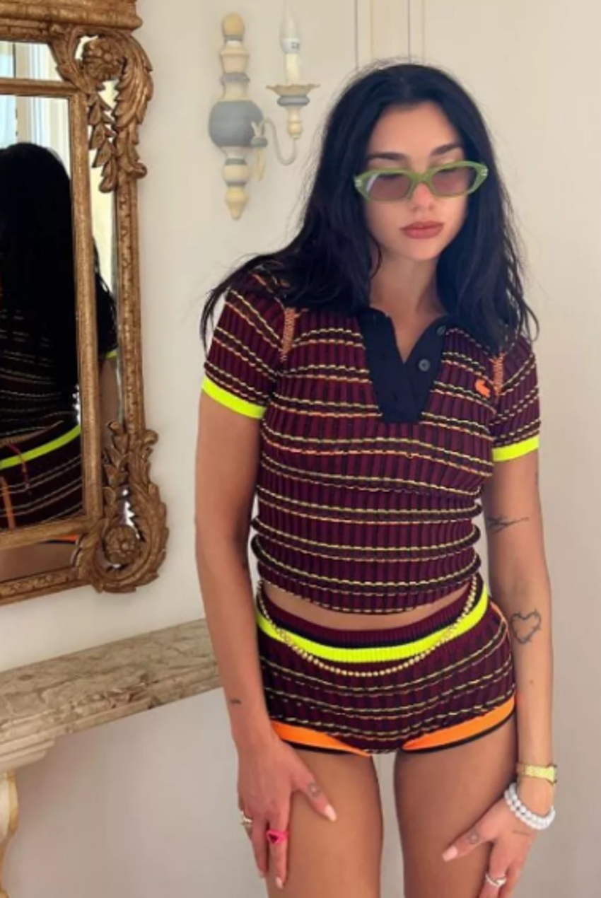 Dua Lipa mini şortuyla cesur pozlar verdi, sosyal medya sallandı!