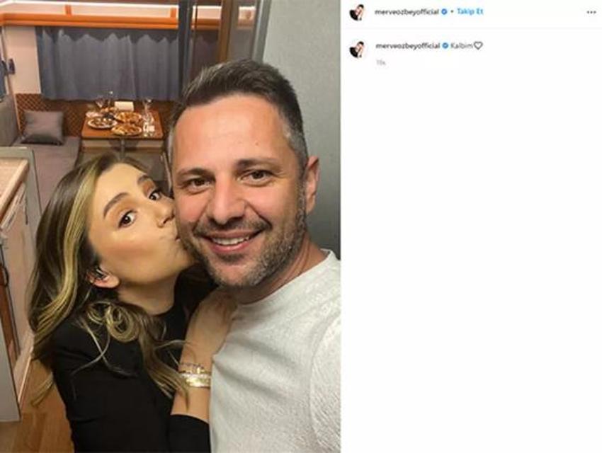 Merve Özbey aşka geldi! Eşiyle fotoğrafını paylaşıp...