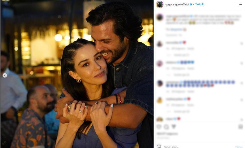 Serkan Çayoğlu ile evlilik hazırlığında olan Özge Gürel’den aşk dolu paylaşım: Çok aşığım sevgilim