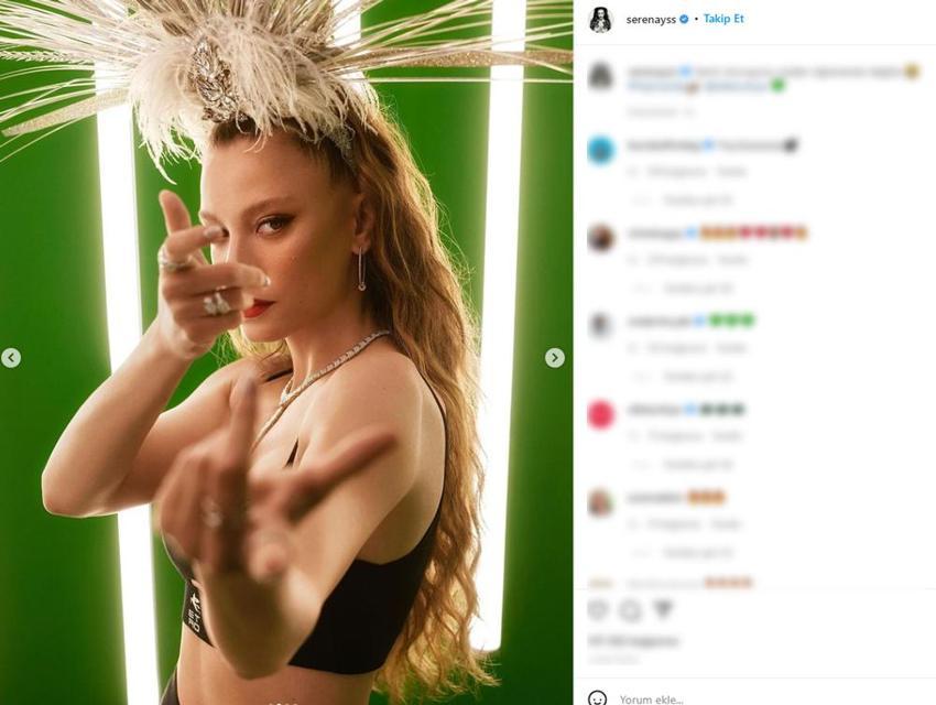Pembe kombini çok beğenilmişti! Serenay Sarıkaya'dan olay poz: 'Semt oturuşunu sizden öğrenecek değiliz' 