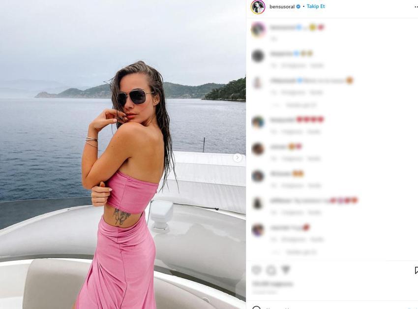 Tatil sezonunu açan Bensu Soral'dan tekne pozları: 'Taş bebek gibisin'