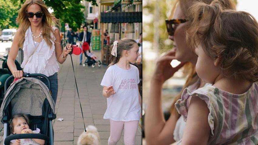Meryem Uzerli kızlarına kavuştu! Yeni pozlar