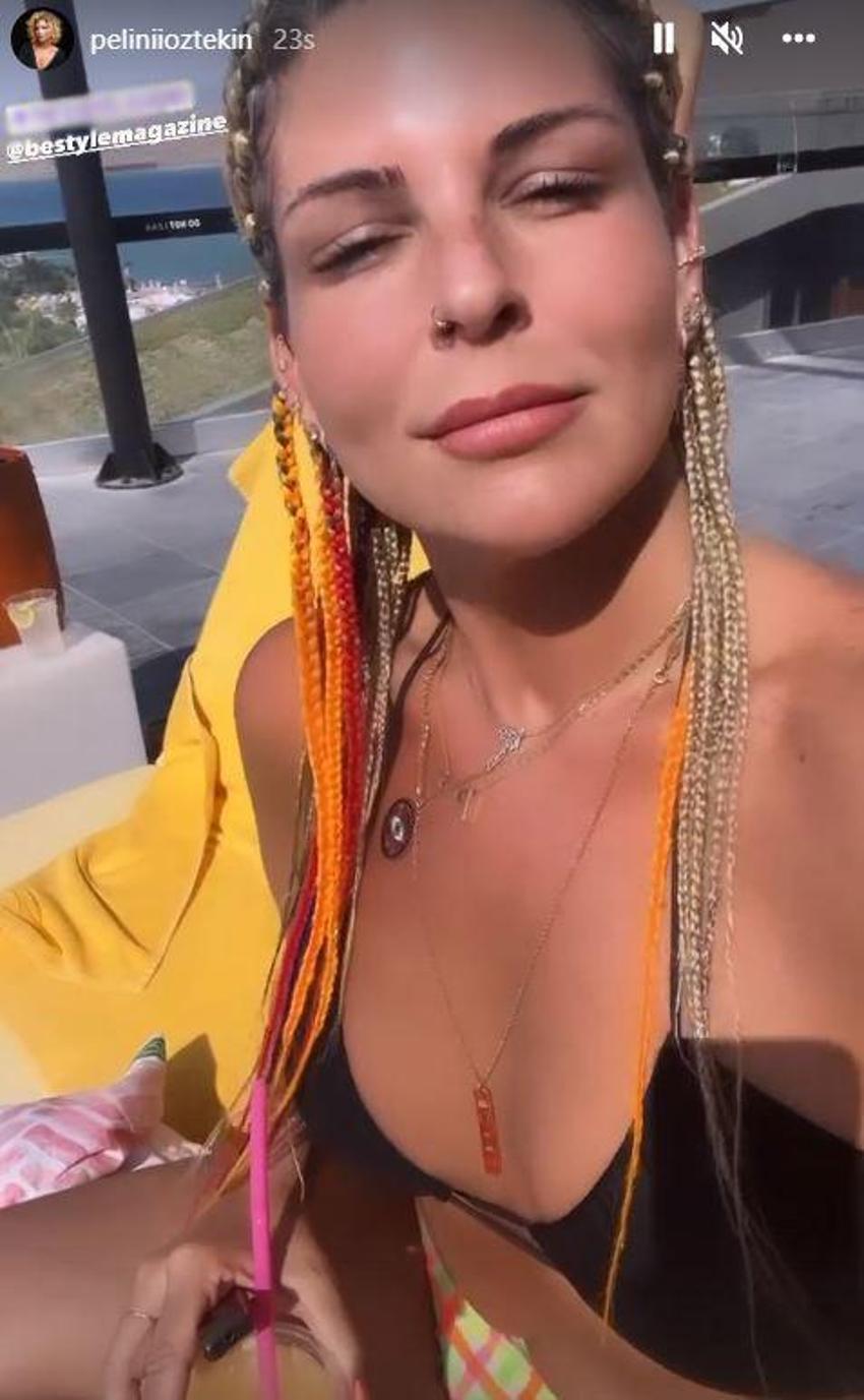 Pelin Öztekin'den bikinili paylaşım! 93 kilo vermişti