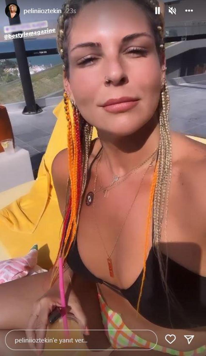 Pelin Öztekin'den bikinili paylaşım! 93 kilo vermişti