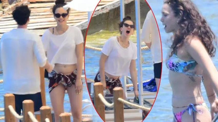 Melisa Şenolsun sezonu açtı! Kendini serin sulara bıraktı...