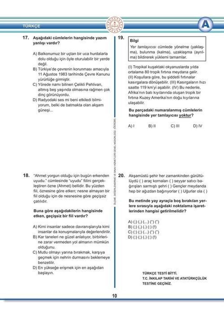 Son dakika.. LGS soru kitapçıkları ve cevap anahtarları yayımlandı