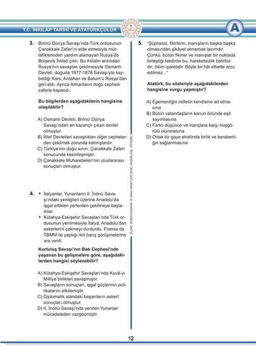 Son dakika.. LGS soru kitapçıkları ve cevap anahtarları yayımlandı