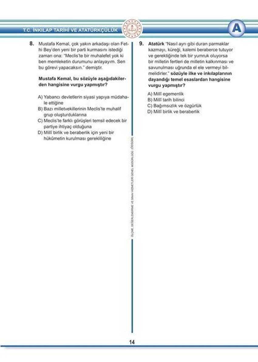 Son dakika.. LGS soru kitapçıkları ve cevap anahtarları yayımlandı