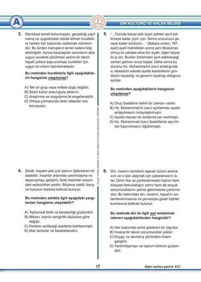 Son dakika.. LGS soru kitapçıkları ve cevap anahtarları yayımlandı