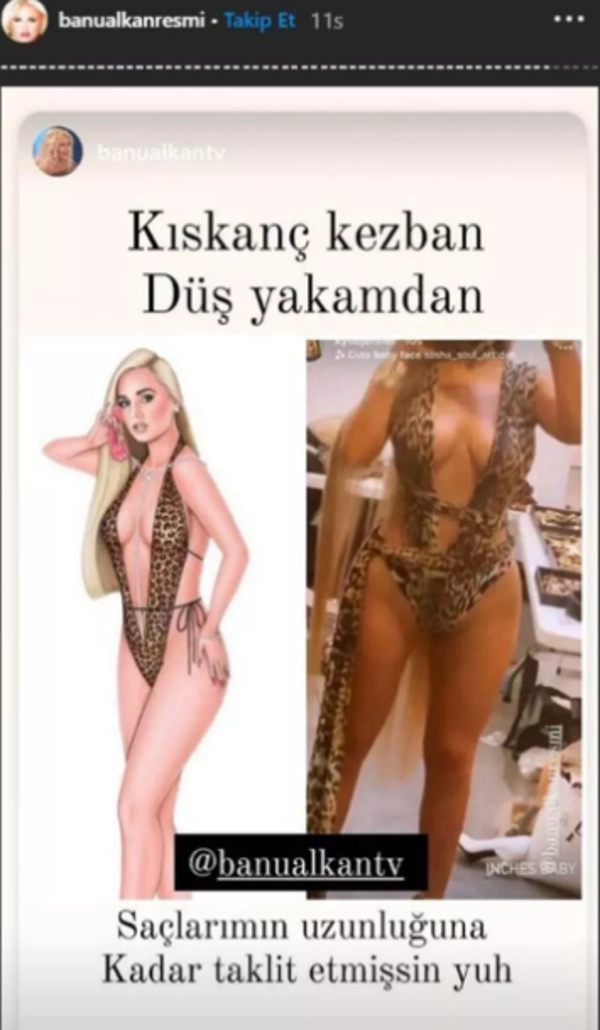 Banu Alkan'dan Aleyna'ya olay sözler: O kalın belleriyle taklit ediyorlar!