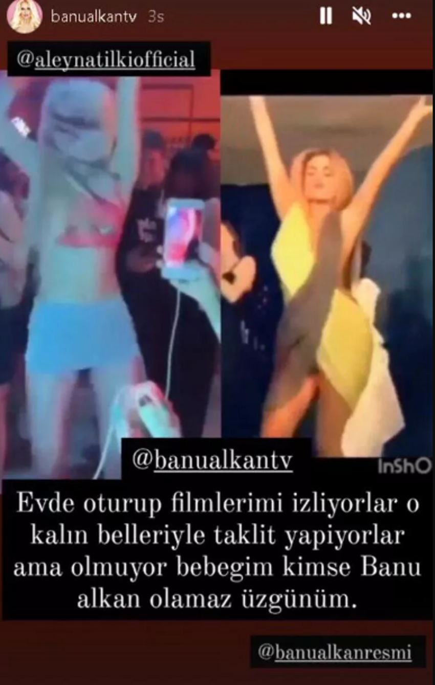 Banu Alkan'dan Aleyna'ya olay sözler: O kalın belleriyle taklit ediyorlar!