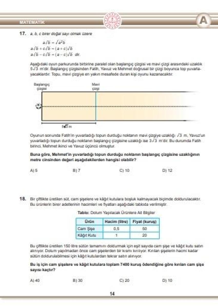 Son dakika.. LGS soru kitapçıkları ve cevap anahtarları yayımlandı