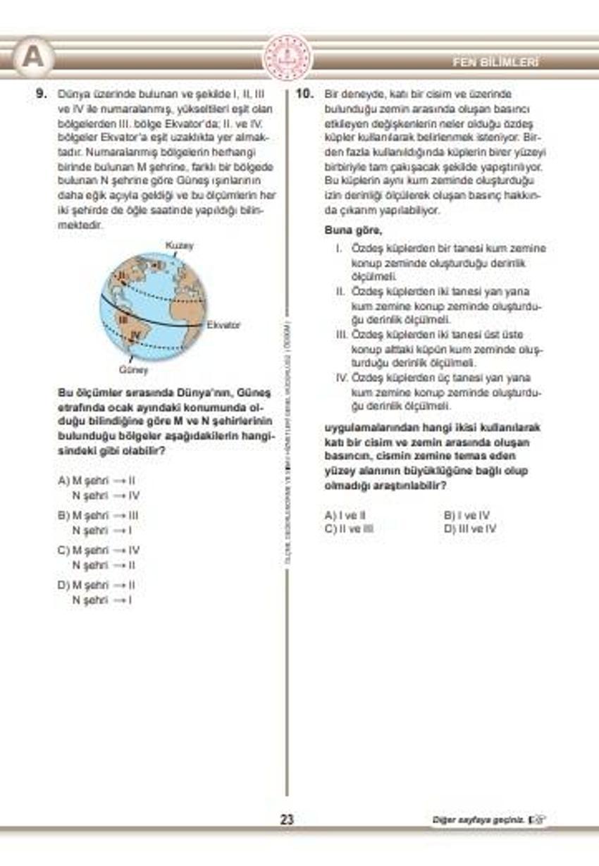 Son dakika.. LGS soru kitapçıkları ve cevap anahtarları yayımlandı