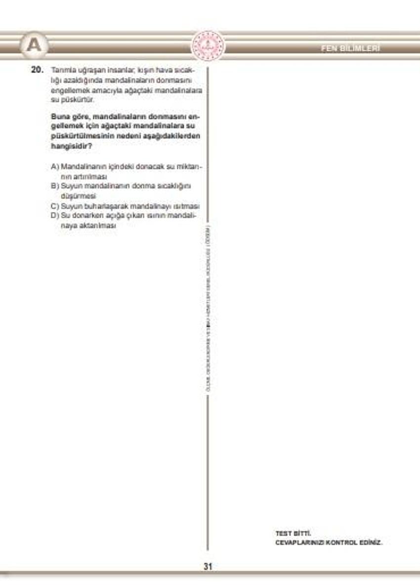 Son dakika.. LGS soru kitapçıkları ve cevap anahtarları yayımlandı