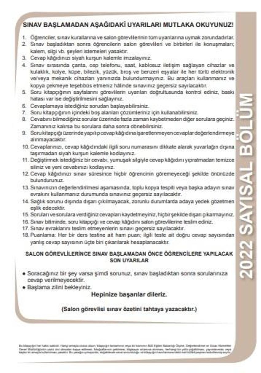 Son dakika.. LGS soru kitapçıkları ve cevap anahtarları yayımlandı