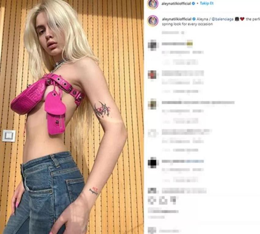 Aleyna Tilki sahne kıyafetiyle adından söz ettirdi!