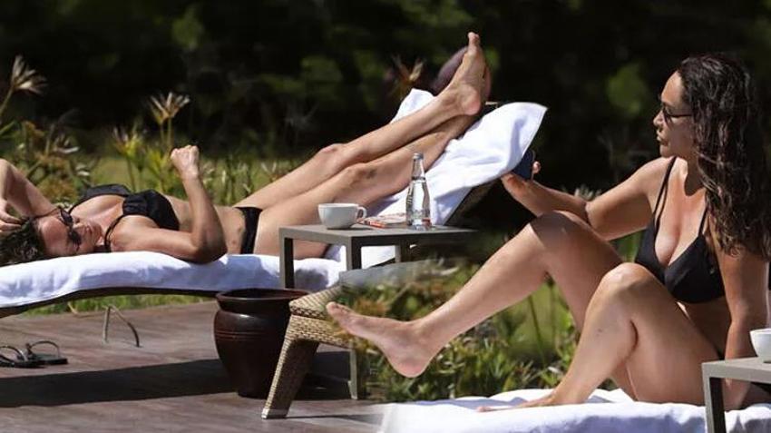 Hülya Avşar, Kıbrıs’ta bikinisiyle objektiflere takıldı!