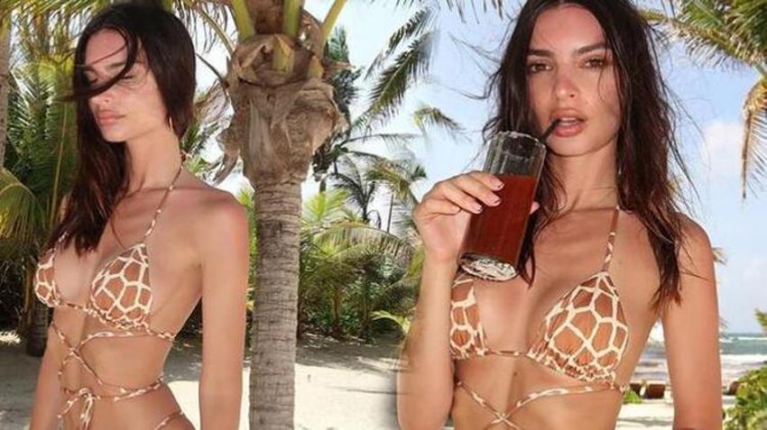 Emily Ratajkowski'nin 31.yaş tatili!