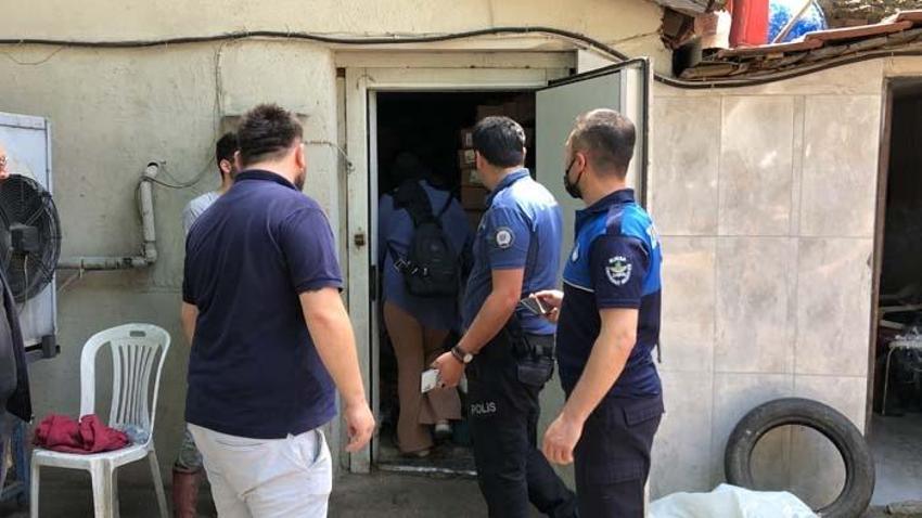 Et işleme tesisine şok baskın! Görüntüler 'pes' dedirtti
