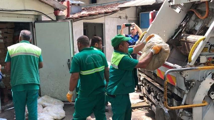 Et işleme tesisine şok baskın! Görüntüler 'pes' dedirtti